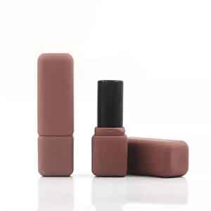 Ruber surface square plastic lipstick tube