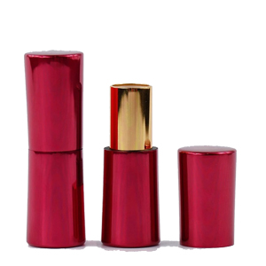 Red aluminum material magnet lipstick tube