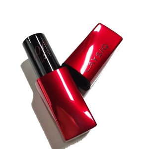 Red unique shape magnet aluminum lipstick tube