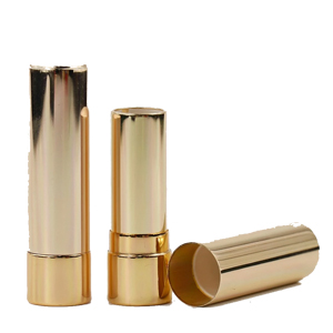 Hot sale gold cylinder lipstick tube