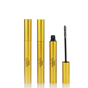 Yellow aluminum mascara tube