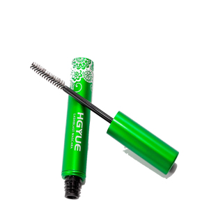 Green aluminum mascara tube