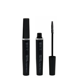 Unique shape black aluminum mascara tube