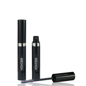 Black aluminum mascara tube