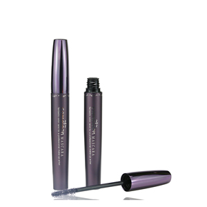 Purple color unique shape aluminum mascara tube