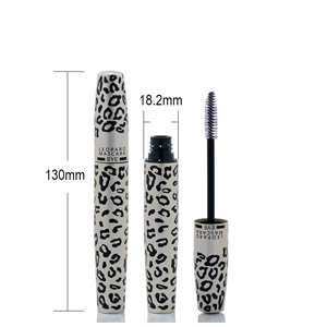 Leopard print aluminum mascara tube