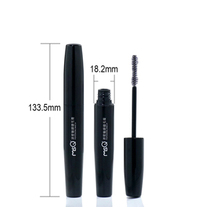 Black mascara tube