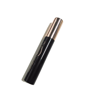Cylinder tube black with gold lid aluminum mascara tube