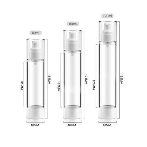 15ml/30ml/50ml/80ml/100ml/120ml airless lotion bottle airless spray bottle