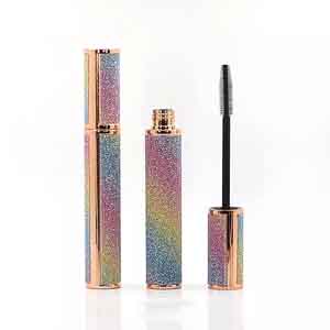 Colorful shiny cylinder plastic material mascara tube